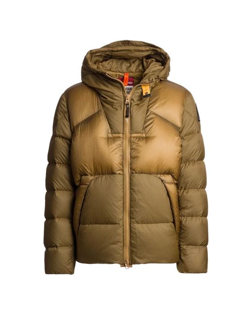Parajumpers Green Notigi Hooded Down Jacket for men