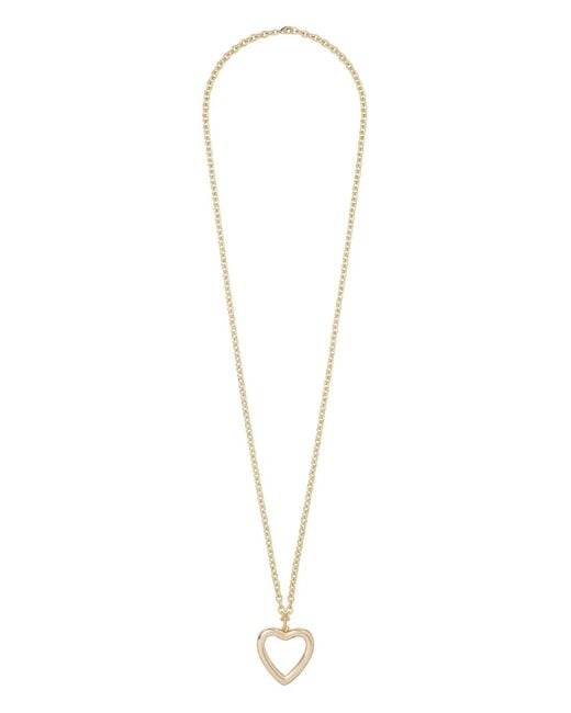 Roxanne Assoulin White Open-Heart Chain Necklace