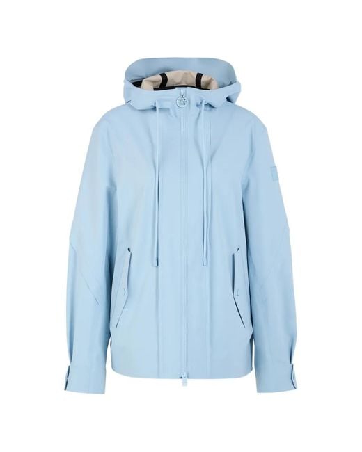 Marc Cain Blue Lifhtwight Hooded Outdoor Jacket