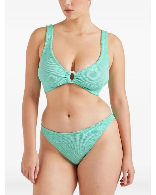 Hunza G Green Julia Textured Bikini