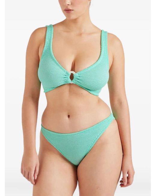Hunza G Green Strukturierter Julia Bikini