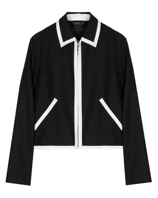 Paul Smith Black Contrasting-detail Linen Jacket