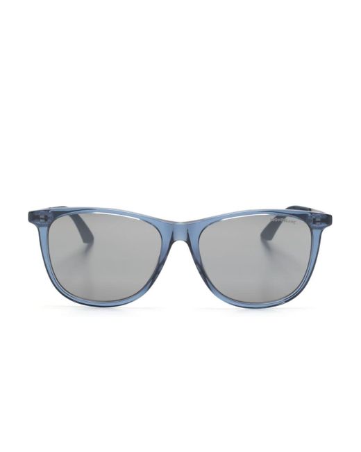 Montblanc Gray Square-frame Sunglasses for men