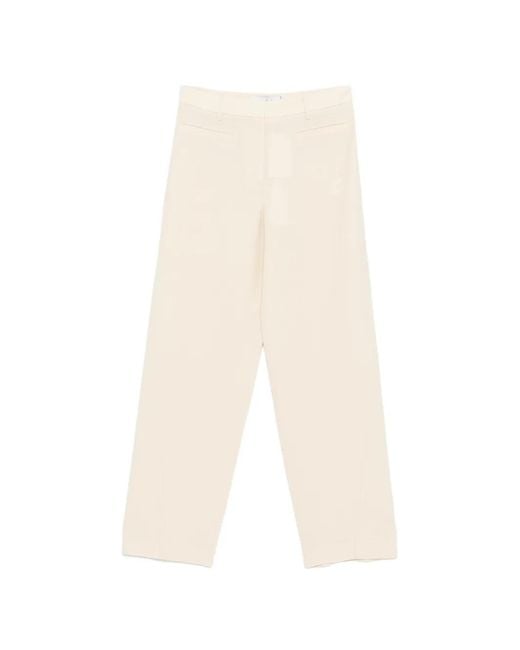 IRO White Cropped Trousers