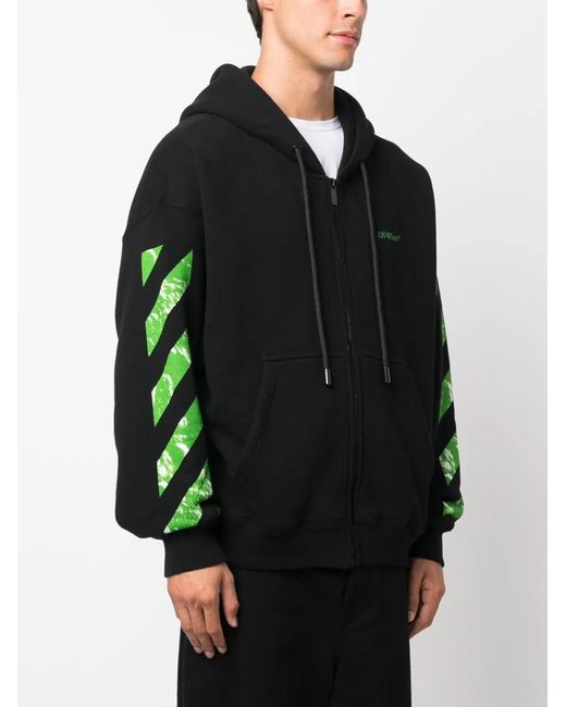Off-White c/o Virgil Abloh Moon Cam Arrow Skate Fit Hoodie In Black for men