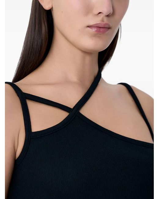 Limi Feu Blue Asymmetric Multi-Strap Top