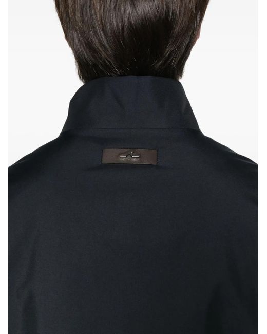 Paul & Shark Black Zip-Front Stand-Collar Jacket for men
