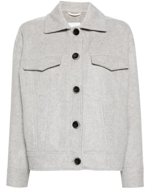 Eleventy Gray Button-fastening Jacket