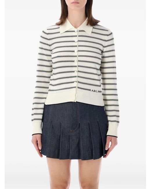 A.P.C. Gestreept Vest in het Gray