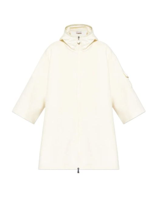 Moncler White Poczno Cape