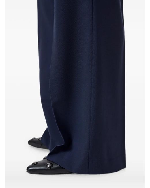 Closed Blue Flye Flared-Leg Trousers