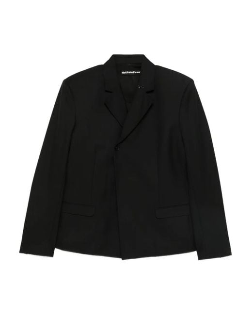 Notrainproof Black Single-Breasted Blazer for men