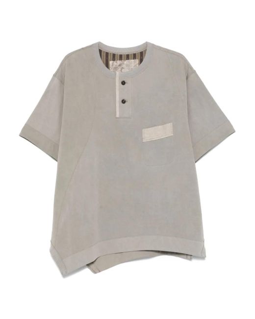 メンズ Ziggy Chen コットン Tシャツ Gray