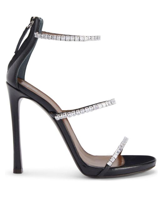 Giuseppe Zanotti White Harmony 80mm Crystal-embellished Sandals