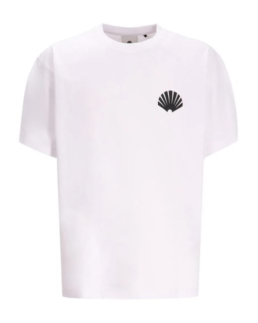 New Amsterdam White Shell-Logo T-Shirt
