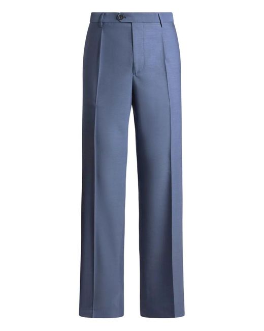 Etro Wollen Broek in het Blue voor heren