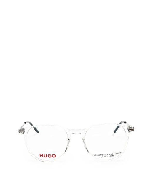 HUGO Natural Round-Frame Glasses for men