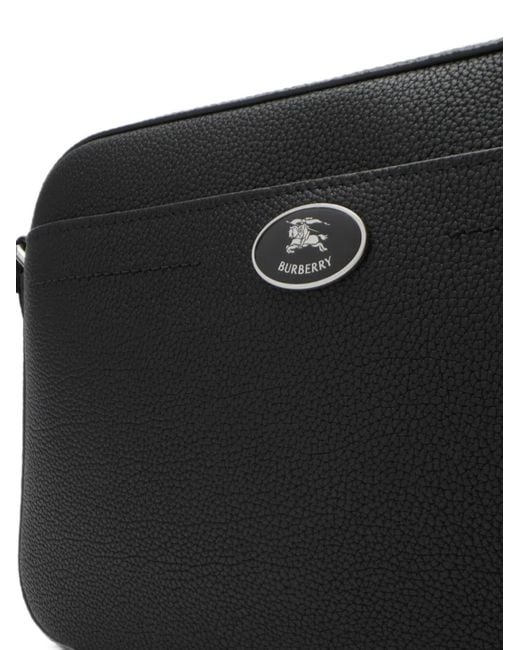 Burberry Black Cotswolds Messenger Bag for men