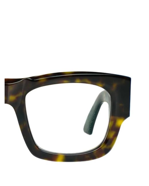 Bugatti Black Tortoiseshell-Effect Rectangle-Frame Glasses