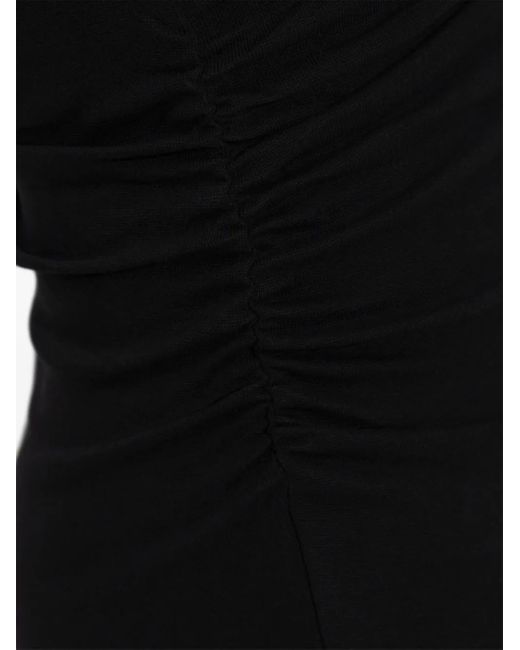 AllSaints Black Katarina Short-Sleeve Dress