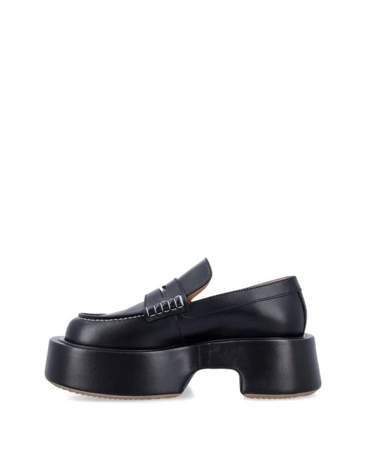 J.W. Anderson Black Platform Loafers