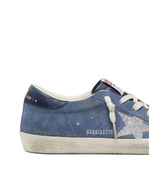 Golden Goose Deluxe Brand Blue Super-Star Sneakers