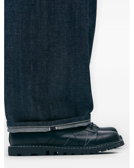 Neighborhood Blue Contrast-Stitch Jeans for men