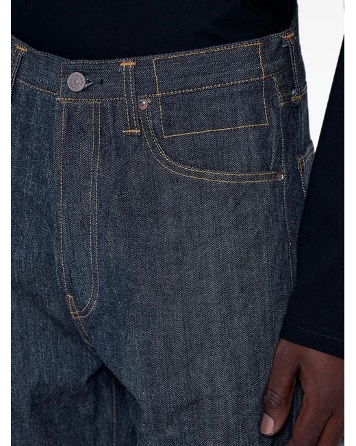 Visvim Blue Social Sculpture Five-Pocket Straight-Leg Jeans for men