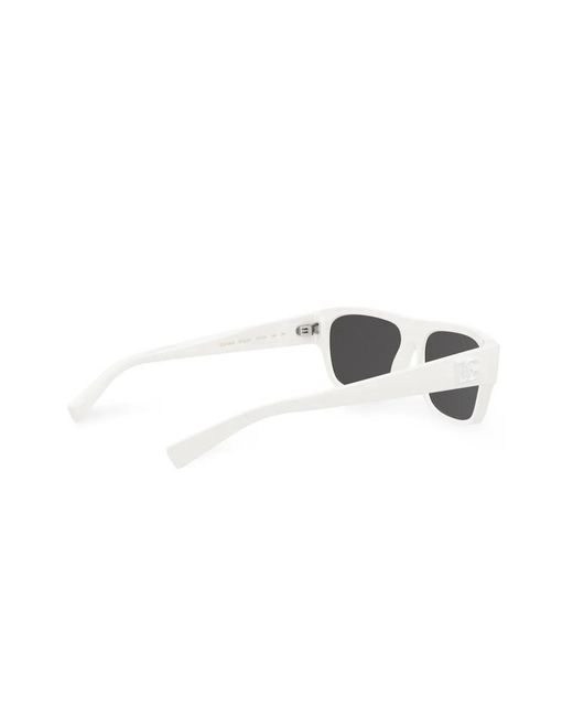 Dolce & Gabbana Gray Dg Crossed Square-Frame Sunglasses for men