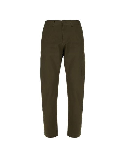 Iceberg Green Logo-Patch Trousers for men