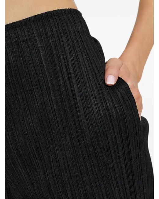 Pleats Please Issey Miyake Black Monthly Colors: July Pleated Trousers