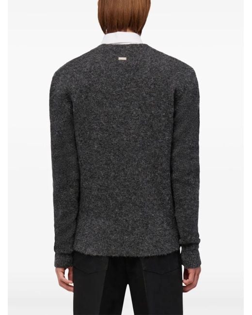 Maglione Con Scollo A V di Ferragamo in Gray da Uomo