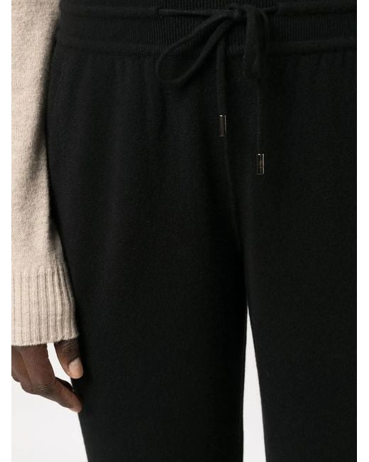 Loro Piana Black Knitted Cashmere Track Pants