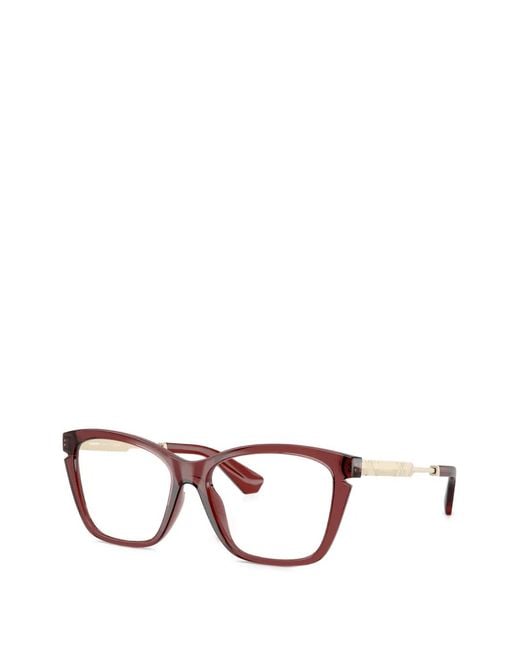 Burberry Red Square-Frame Glasses