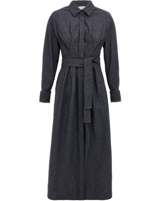 Max Mara Aller Midi -jurk in het Blue