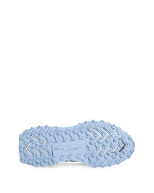 Lacoste Blue Panelled Logo-Patch Sneakers