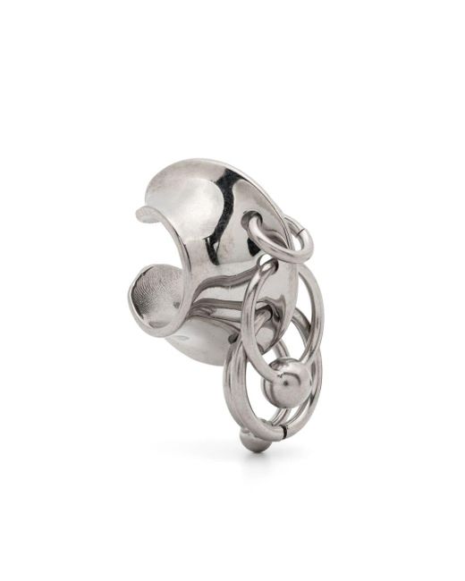 Ear cuff Multiple Rings di Jean Paul Gaultier in Metallic