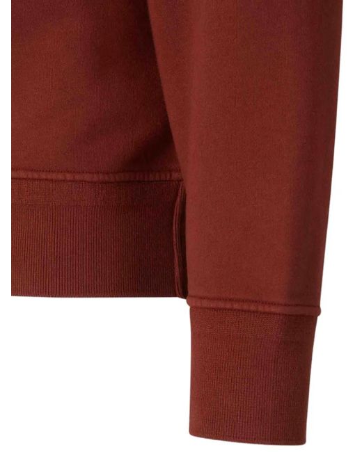 メンズ C P Company フリース スウェットシャツ Red