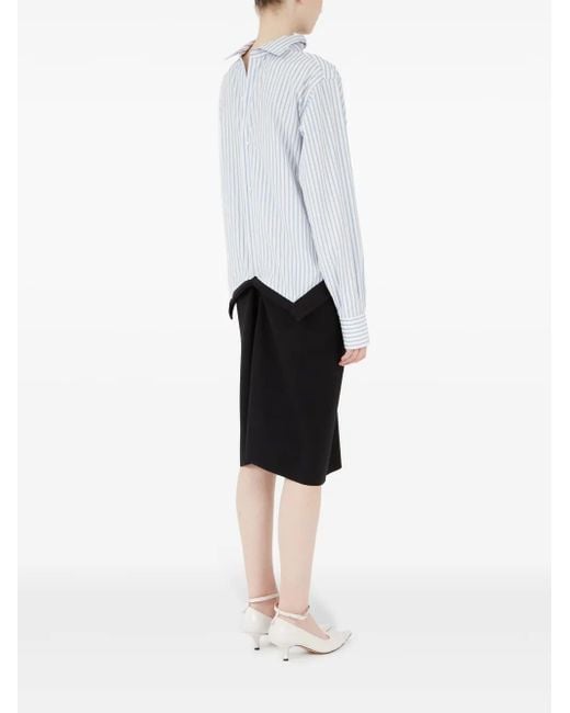 Maison Margiela White Panelled Midi Dress