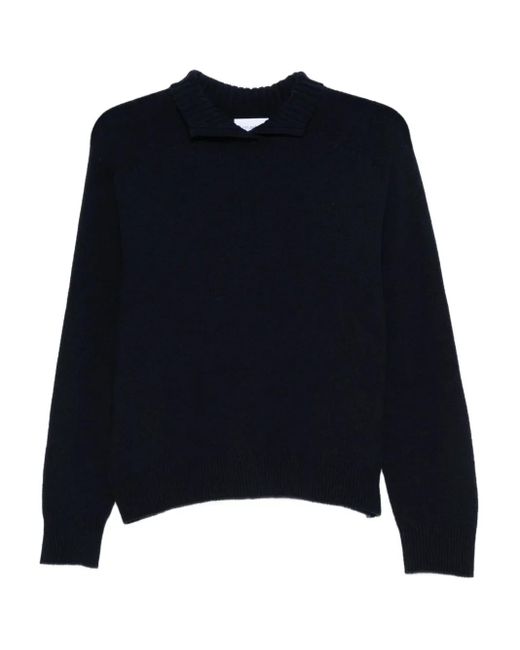 Maglione Con Scollo A V di Malo in Blue