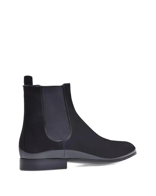 Gianvito Rossi Blue Alain Elasticated-Panel Boots for men