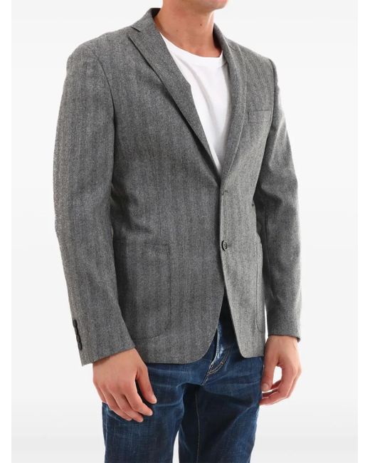 Tonello Gray Wool Blazer for men