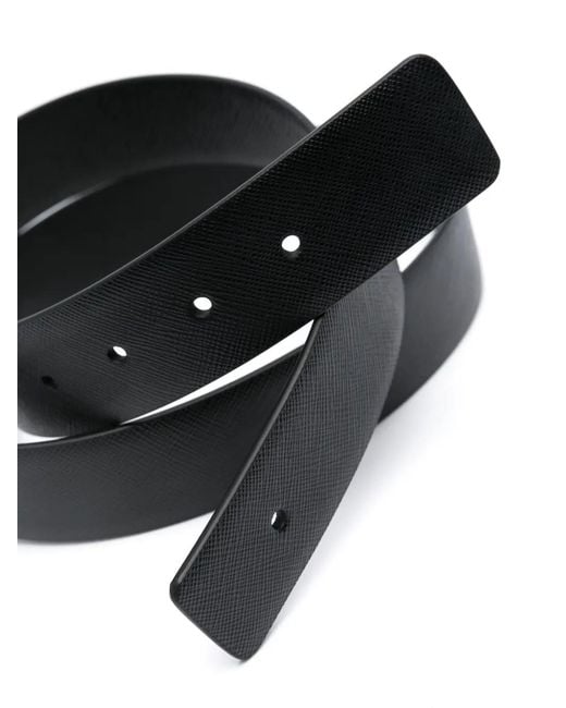 Prada Black Aste Saffiano for men