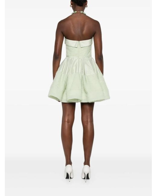 Viktor & Rolf Green Ruffled Mini Dress