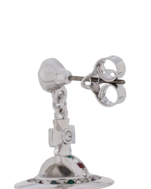 Vivienne Westwood New Petite Orb Earrings in Metallic | Lyst