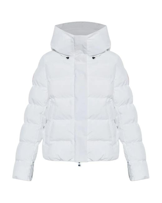 Save The Duck White Arena Hooded Puffer Jacket