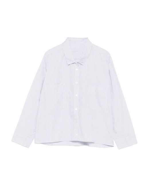 Private 0204 White Pinstripe Button-Down Shirt