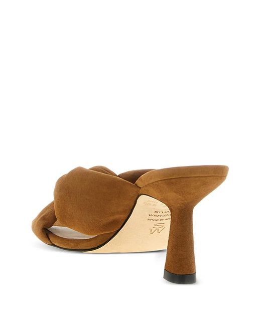 Stuart Weitzman Brown Soplaya Sandals