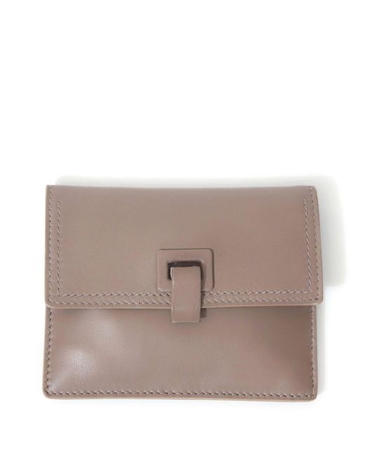 Proenza Schouler Gray Logo-debossed Leather Belt Bag