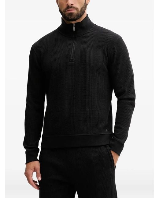 Boss Black Half-Zip Sweater for men